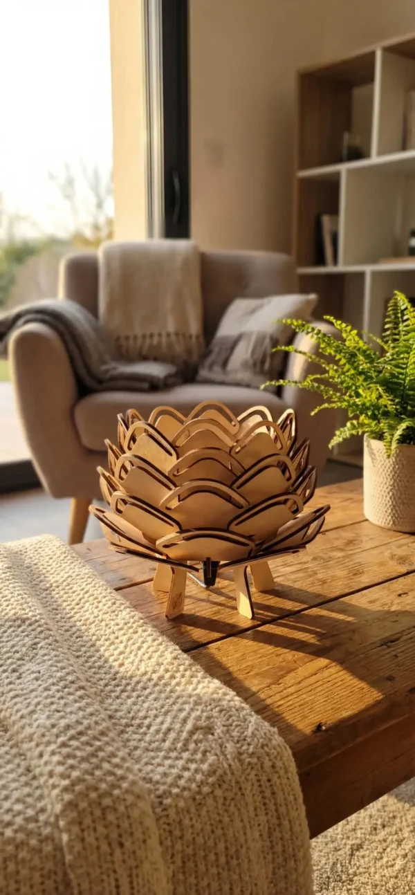 Lampe demi-pomme de pin